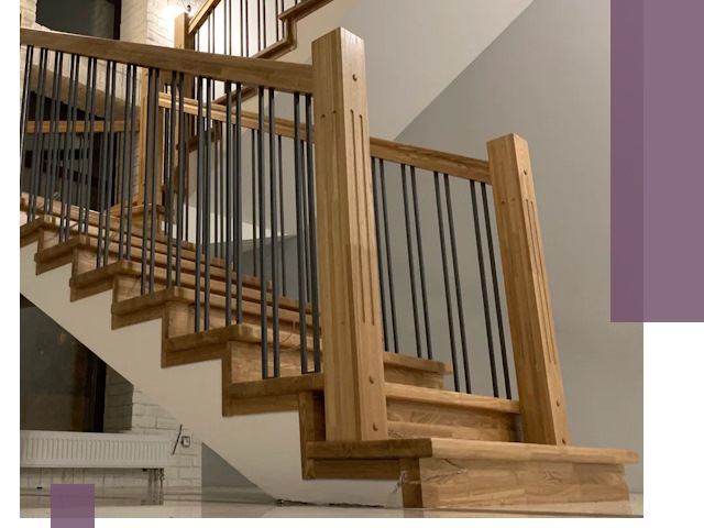 Реставрация деревянных и металлических лестниц в Тихвине