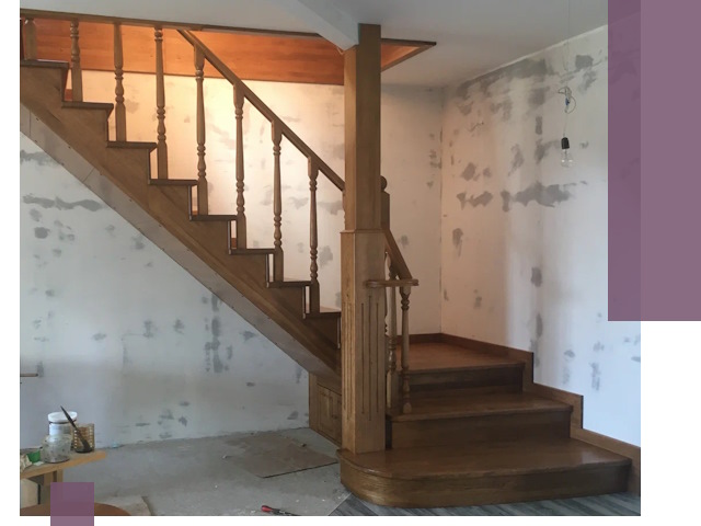 Ремонт деревянных лестниц в Тихвине: быстро и качественно