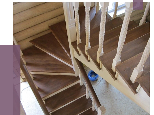 Реставрация деревянных лестниц в Тихвине от 4590 руб.