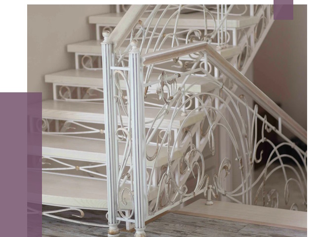 Изготовление кованых лестниц на заказ в Тихвине от 92888 руб. | ПРОЛЁТ-Тхв