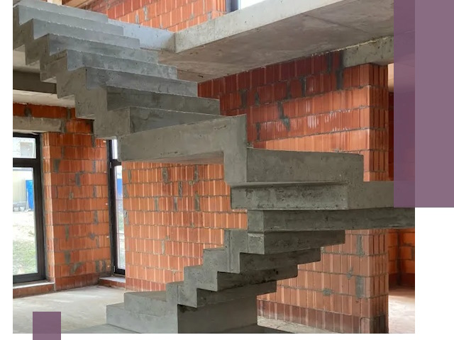 Изготовление бетонных лестниц под ключ в Тихвине