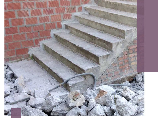 Демонтаж бетонных лестниц в Тихвине: быстро и безопасно