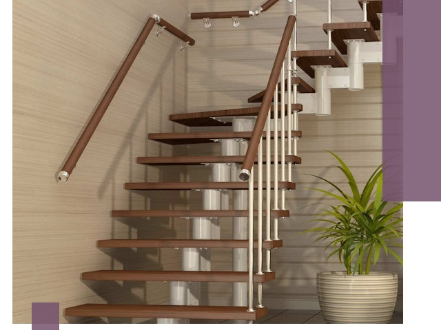 Изготовление модульных лестниц под ключ в Тихвине