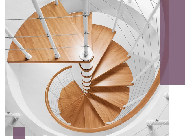 Изготовление винтовых лестниц под ключ в Тихвине