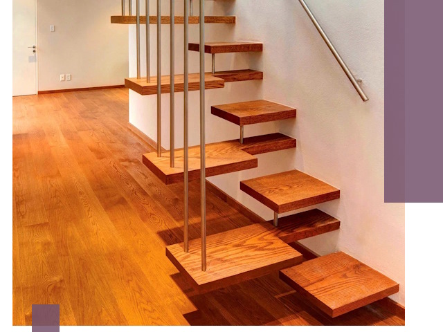 Лестницы «гусиный шаг» на заказ в Тихвине для узких пространств