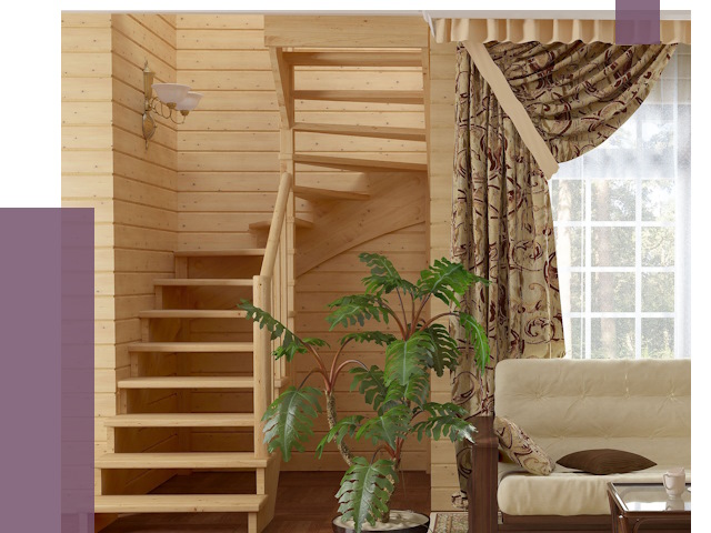 Лестницы для дачи в Тихвине от 81140 руб.  | ПРОЛЁТ-Тхв