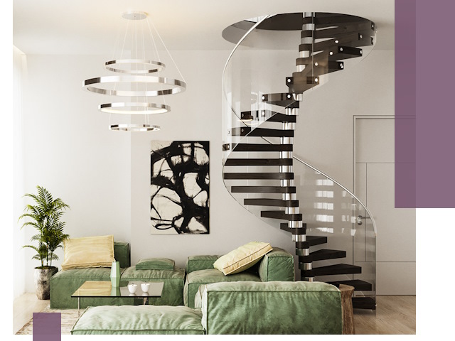 Лестницы для двухуровневой квартиры в Тихвине — изготовление и монтаж