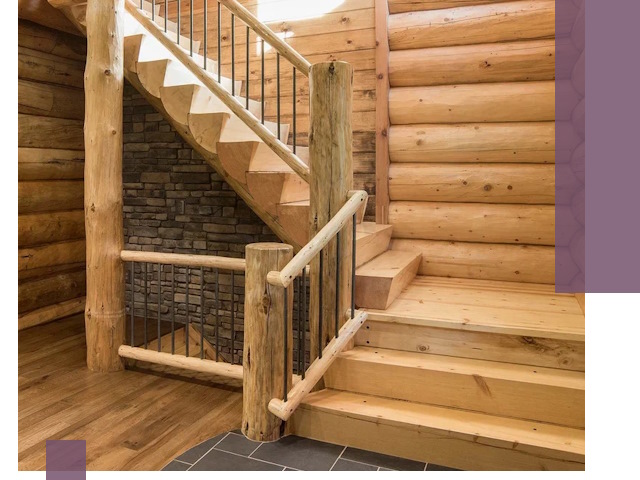 Лестницы в баню под заказ и профессиональный монтаж в Тихвине