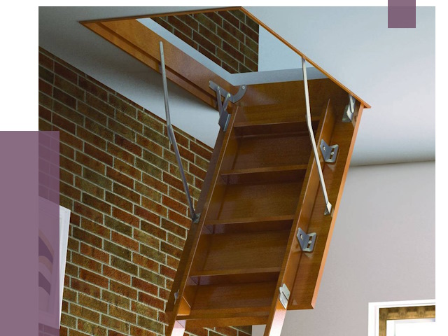 Установка чердачной лестницы в Тихвине от 8360 руб. | ПРОЛЁТ-Тхв