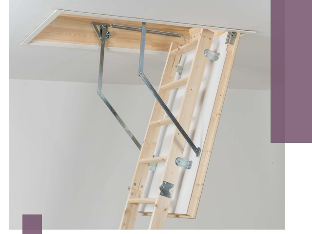 Установка чердачной лестницы под ключ в Тихвине