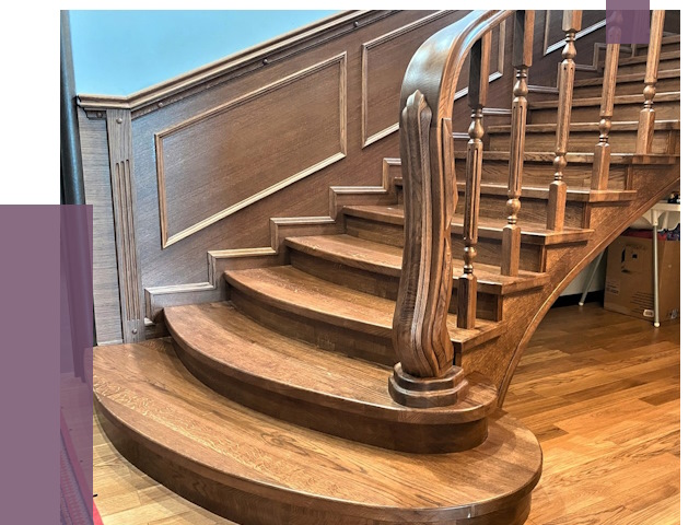 Дубовые лестницы под ключ в Тихвине от 188508 руб. — ПРОЛЁТ-Тхв
