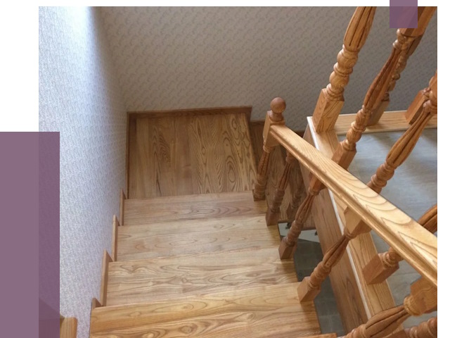 Сосновые лестницы в Тихвине под ключ от 8633 руб.  | ПРОЛЁТ-Тхв