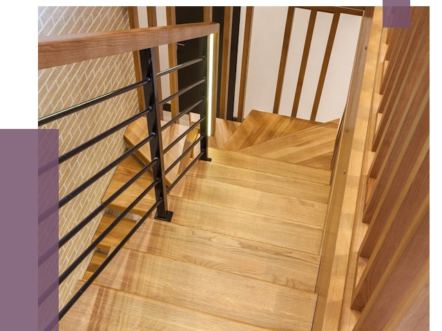 Лестницы из ясеня в Тихвине под ключ от 10709 руб. 