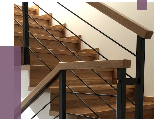 Обшивка металлической лестницы деревом в Тихвине от 4644 руб. 
