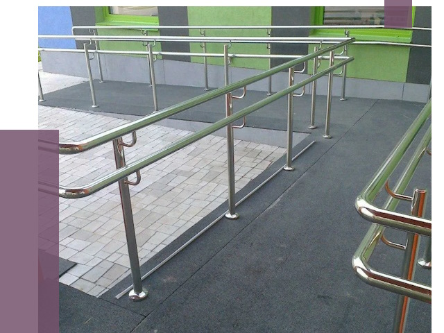 Ограждения пандусов в Тихвине от 4644 руб. монтаж | ПРОЛЁТ-Тхв