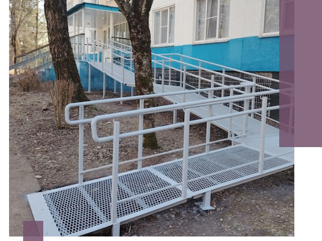 Пандусы под ключ в Тихвине: изготовление, монтаж и демонтаж