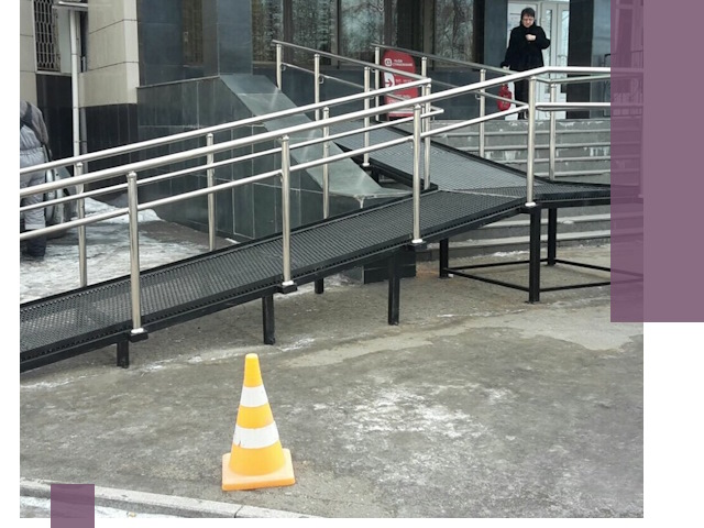 Стационарные пандусы под ключ в Тихвине — изготовление и монтаж