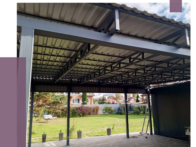 Монтаж навесов в Тихвине от 7868 руб. — установка навеса | ПРОЛЁТ-Тхв