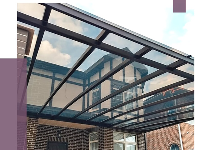 Навесы из поликарбоната в Тихвине от 9201 руб. под ключ — ПРОЛЁТ-Тхв