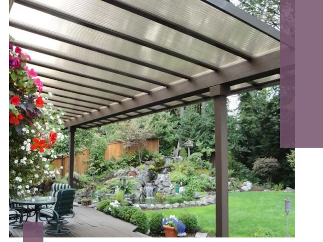 Навесы из поликарбоната под ключ в Тихвине быстро и надёжно