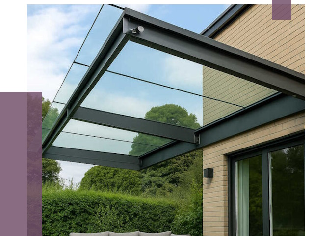 Стеклянные навесы и козырьки в Тихвине от 13114 руб.