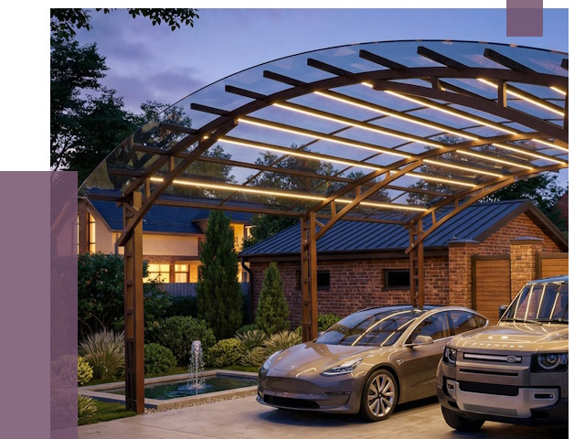 Металлические навесы в Тихвине от 13551 руб. под ключ — ПРОЛЁТ-Тхв