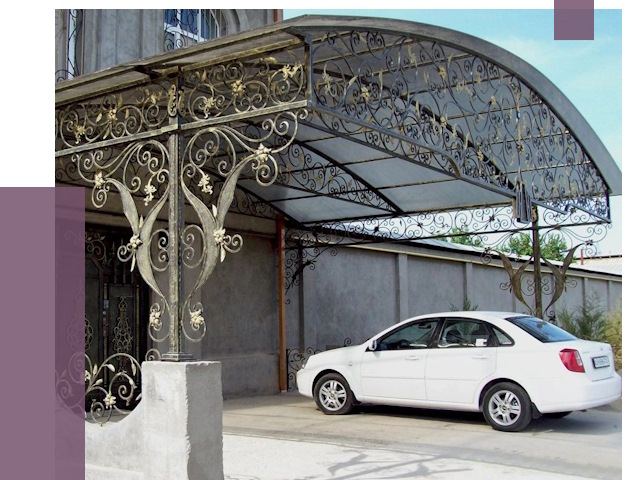 Кованые навесы в Тихвине от 15572 руб. | ПРОЛЁТ-Тхв
