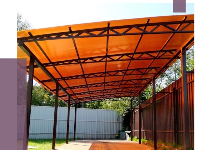 Односкатные навесы под ключ в Тихвине от 14042 руб. 