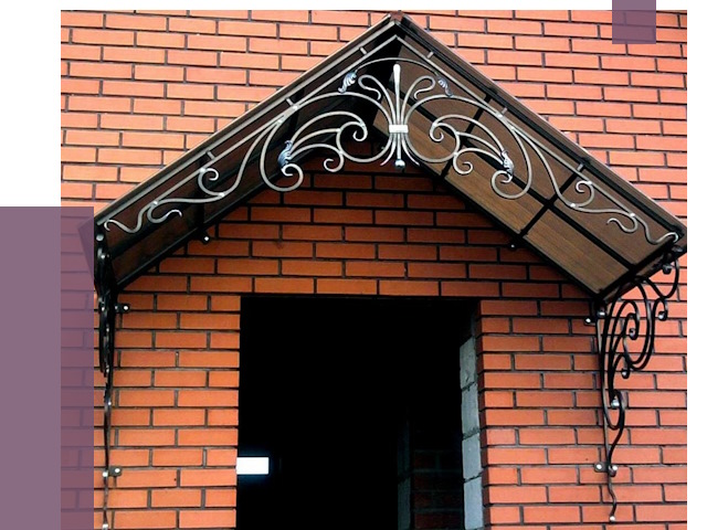 Металлические козырьки в Тихвине от 11420 руб. 