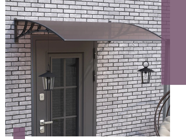 Недорогие козырьки и навесы под ключ в Тихвине