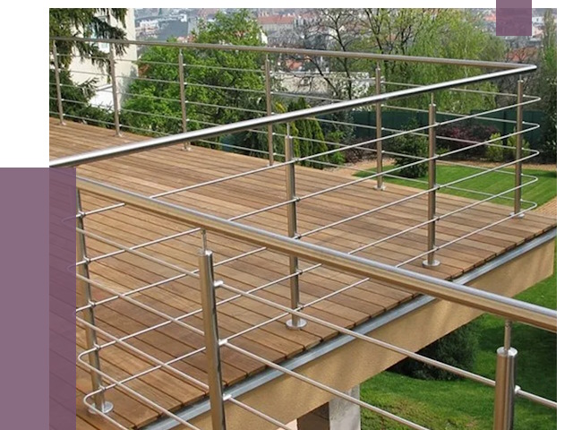 Алюминиевые парапеты в Тихвине под ключ от 8305 руб. 