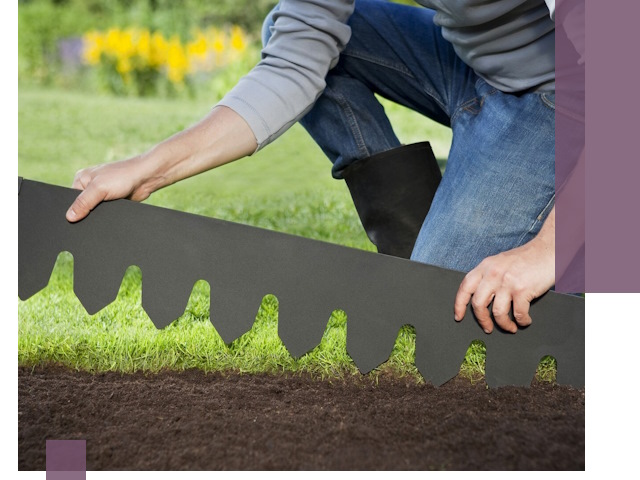 Металлические бордюры для газона в Тихвине — изготовление и монтаж